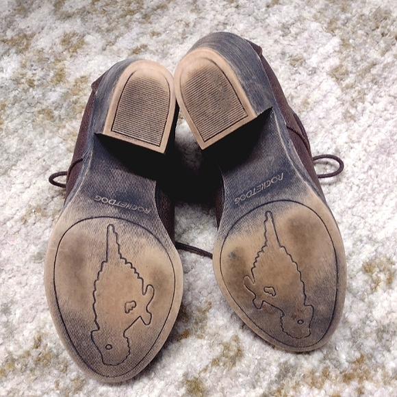 Rocket Dog Brown Ankle Boots Size 6 - Picture 4 of 7